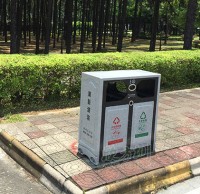 玻璃鋼仿大理石垃圾桶