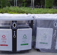 玻璃鋼仿大理石分類垃圾桶