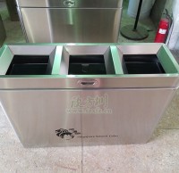 不銹鋼三分類垃圾桶遠銷新加坡國際學校