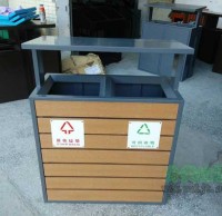 廠家定制鋼木分類垃圾桶