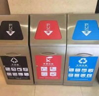 屋形組合式不銹鋼分類垃圾桶