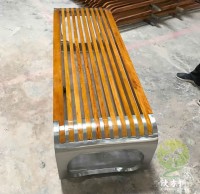 不帶靠背戶外不銹鋼休閑椅