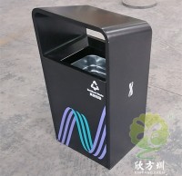 戶外廣場(chǎng)加厚不銹鋼垃圾桶果皮箱