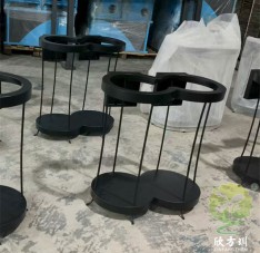 室內地鐵站黑色噴粉兩分類不銹鋼垃圾桶