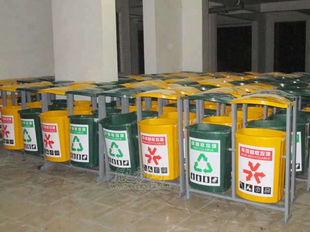 玻璃鋼環(huán)保垃圾桶