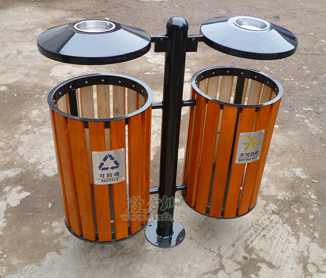 分類鋼木垃圾桶