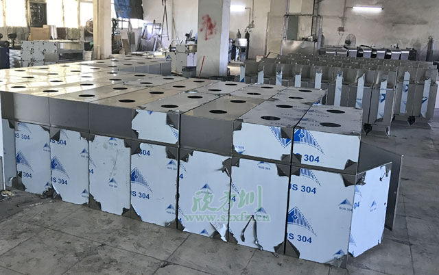 室內方形分類垃圾箱工廠生產圖